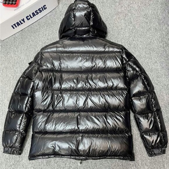 Moncler Shiny Black Men's Puffer Jacket - Picture 2 of 6